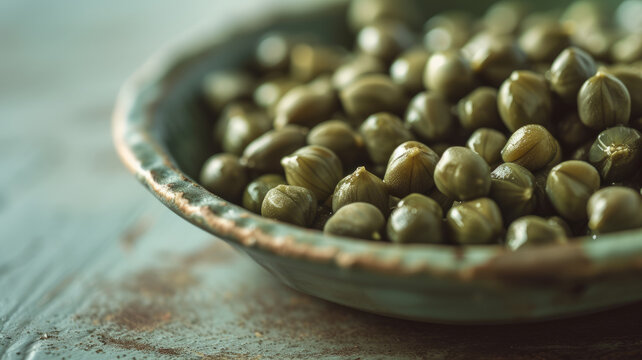 Bowl of capers.