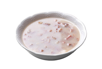 Traditional delicious Turkish food, Turkish traditional tripe soup; iskembe corbasi and offal soup, Turkish Meat Soup Kelle Paca (Turkish name; Kelle paca corbasi)