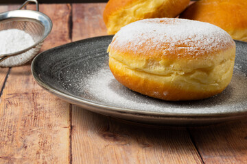 Doughnut with powdered sugar