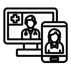 Telehealth Consultation Icon