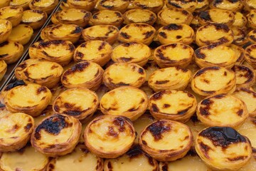 Pastel de Nata - traditional Portuguese egg custard tart pastry