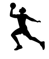 Manvolleyball Silhouettes sport PNG Design 
