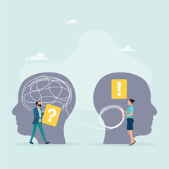 Psychology. Psychotherapeutic practice, psychological assistance, psychiatrist consultations. Modern flat cartoon style. Vector illustration.