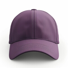 purple baseball cap empty mockup for logo placement 