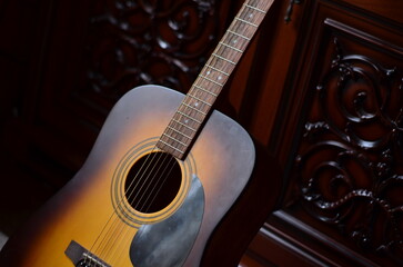 musical instrument six-string acoustic guitar