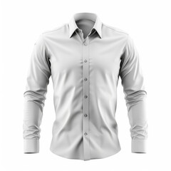 white shirt mockup isolated on a white background