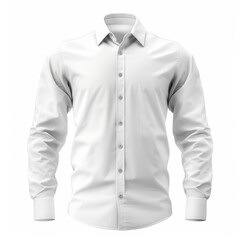 white shirt mockup isolated on a white background