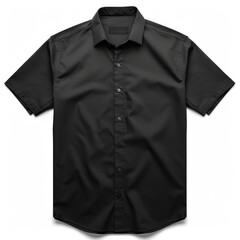 Naklejka premium black shirt mockup isolated on a white background