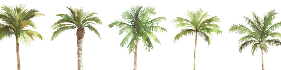 palm tree on white background