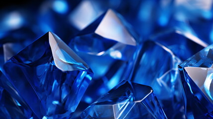 Blue shiny crystal background