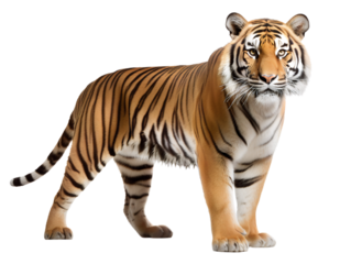 Bengal Tiger, isolated on a transparent or white background