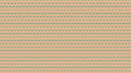 repeated mixture of light blue - green and deep blue zigzag horizontal line wave movement paper pattern style on brown color background