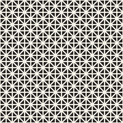 Vector seamless pattern. Repeating geometric elements. Stylish monochrome background design.