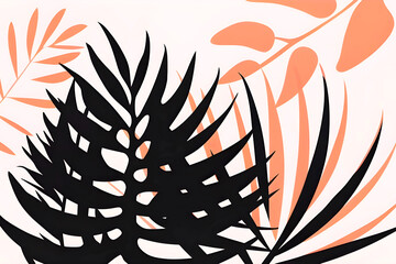 Design for abstract tropical plants