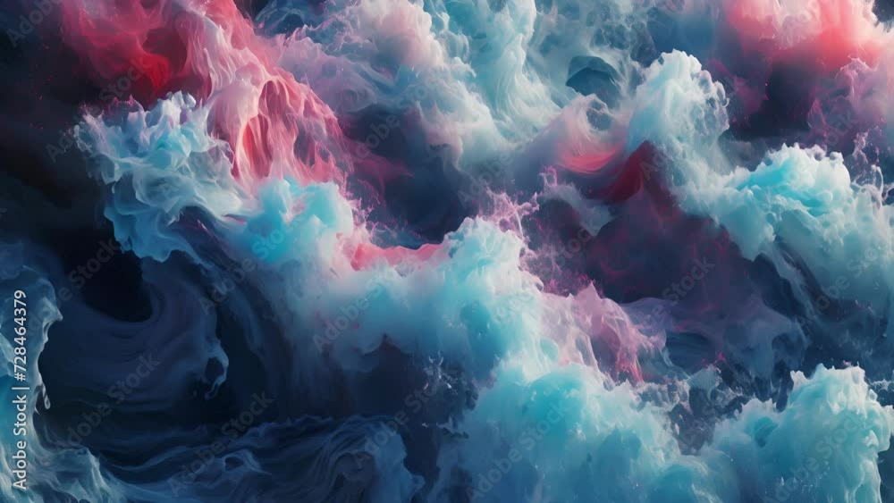Wall mural transcending reality liquid waves of musical elements undulate and merge in a surreal spectacle of m