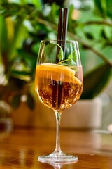 glass of wine
