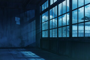 Dark Gray Anime Background