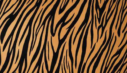 Animal print seamless pattern illustration. Tiger stripe texture background. Striped feline skin textile backdrop, Exotic fashion fabric wallpaper design.	

