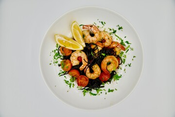 pasta with shrimps