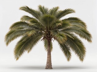 Obraz premium palm tree on white background