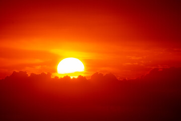 Beautiful sunrise over Miami South Beach on a January morning