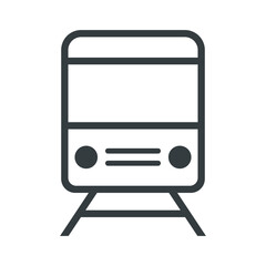 Train icon vector on trendy design