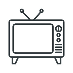 Television icon vector on trendy design