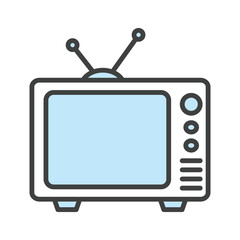 Television icon vector on trendy design