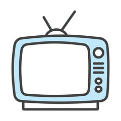 Television icon vector on trendy design