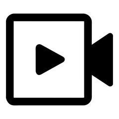 Video icon in trendy flat style  vector icon