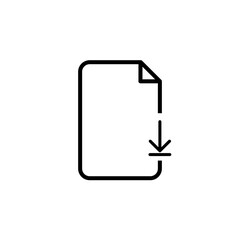 Outline Document Icon