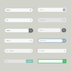 search bar ui design illustration