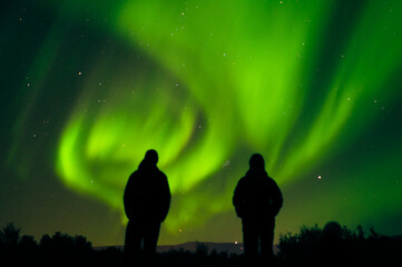 Norther Lights Silhouette