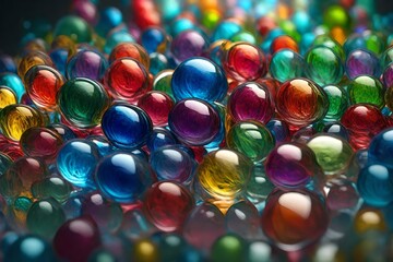 Glass color full close up