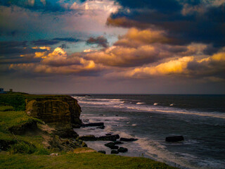 Atardecer y el mar