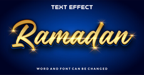 Ramadan editable text effect