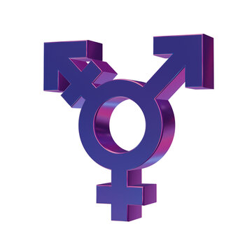 Beautiful abstract illustrations Blue Transgender symbol icons