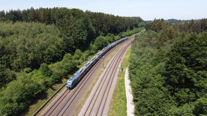 Fototapeta na wymiar Bahn Luftbild