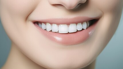 Obraz premium Cute smile with very clean perfect teeth.