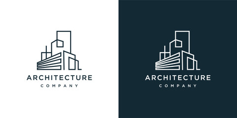 Naklejka premium building logo design inspiration
