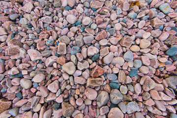 Rocks on a rocky beach