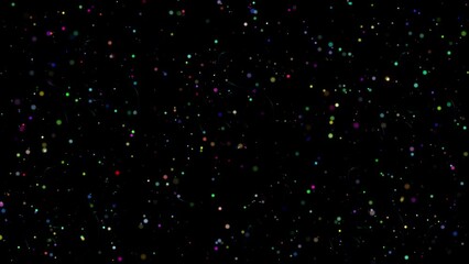 Abstract Background of Glowing Dots and Lines with loop - Powered by Adobe