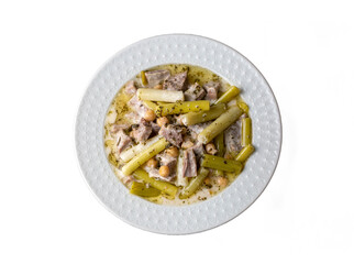 Siveydiz; (Turkey - Antep Style Local Food) is an Antep dish made with fresh garlic and lamb. Turkish name; Siveydiz