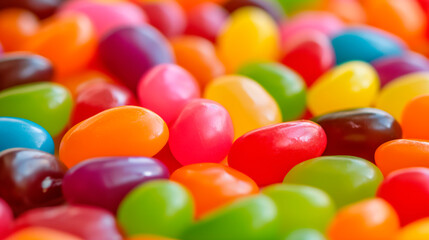 Fototapeta na wymiar Colorful Jelly beans. Close up.