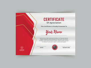 Vector clean and simple Certificate design template