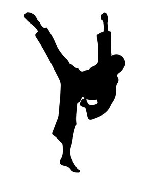 recommend clip art: Karate Martial Art Silhouettes