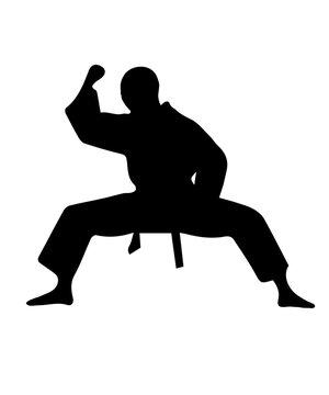 recommend clip art: Karate Martial Art Silhouettes