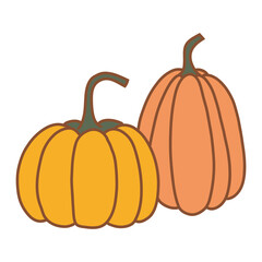 pumpkin isolated on white background