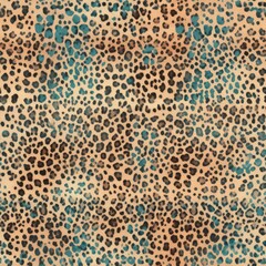 Abstract Leopard Spot Seamless Pattern. Seamless pattern with abstract leopard spots in pastel tones.