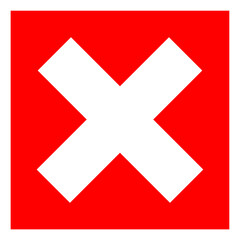 Fototapeta premium red cross sign